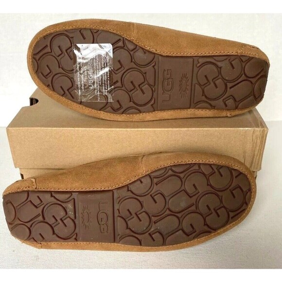 New UGG Ansley Charm Gem Women Fashion Moccasin Slippers Size 6 Chestnut - Picture 8 of 9